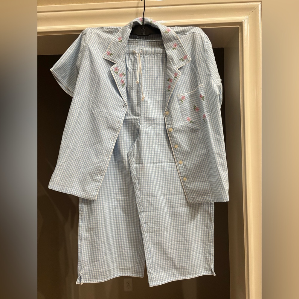 NWOT Tommy Hilfiger 2pc Check Pajama Set Sz L